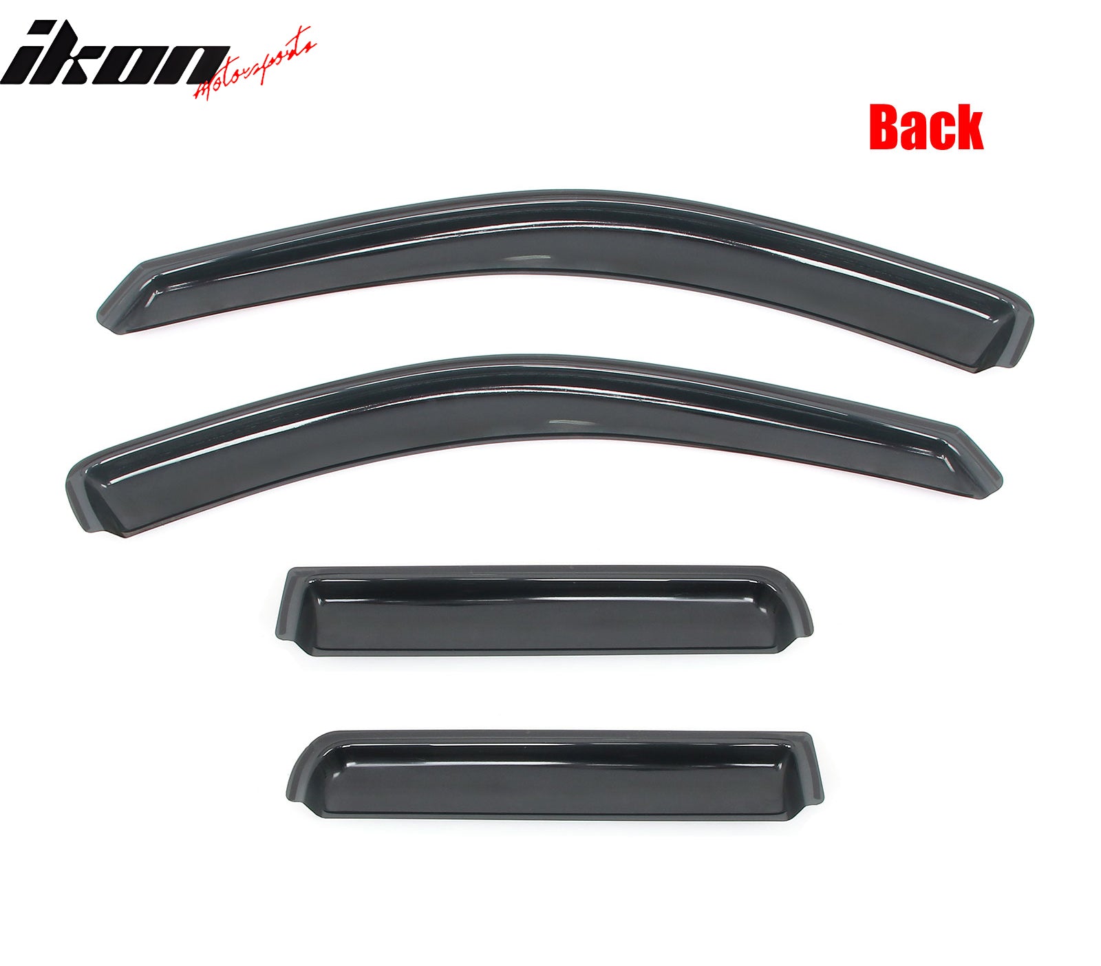Fits 99-04 Jeep Grand Cherokee In Channel Window Visor Side Rain Deflectors Vent