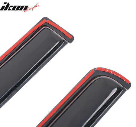 Fits 99-04 Jeep Grand Cherokee In Channel Window Visor Side Rain Deflectors Vent