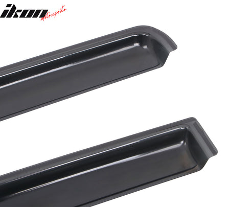 Fits 99-04 Jeep Grand Cherokee In Channel Window Visor Side Rain Deflectors Vent