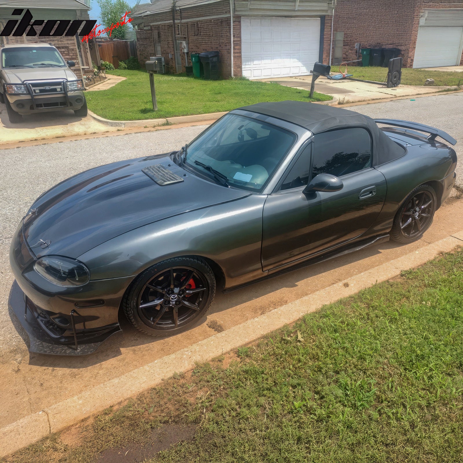 Fits 99-05 Mazda Miata IKON A Style Gloss Black 52" Rear Trunk Spoiler Wing Lip