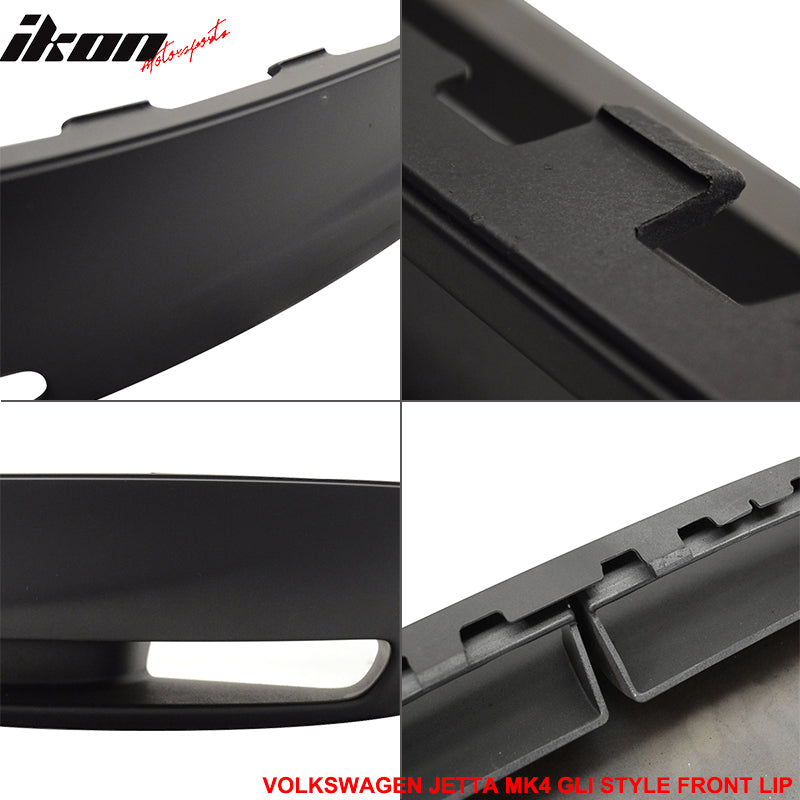 Fits 99-05 Volkswagen Jetta MK4 GLI Style Front Bumper Lip Spoiler Splitter PU