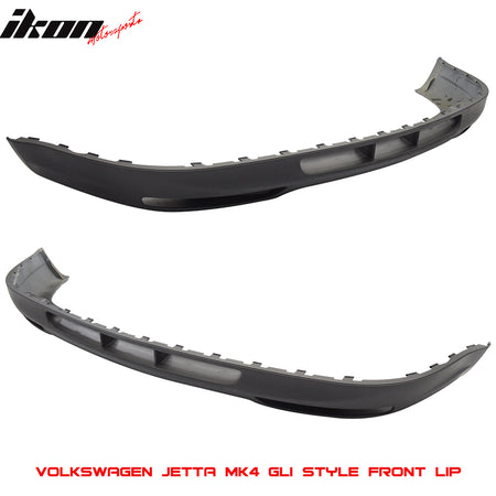 Fits 99-05 Volkswagen Jetta MK4 GLI Style Front Bumper Lip Spoiler Splitter PU