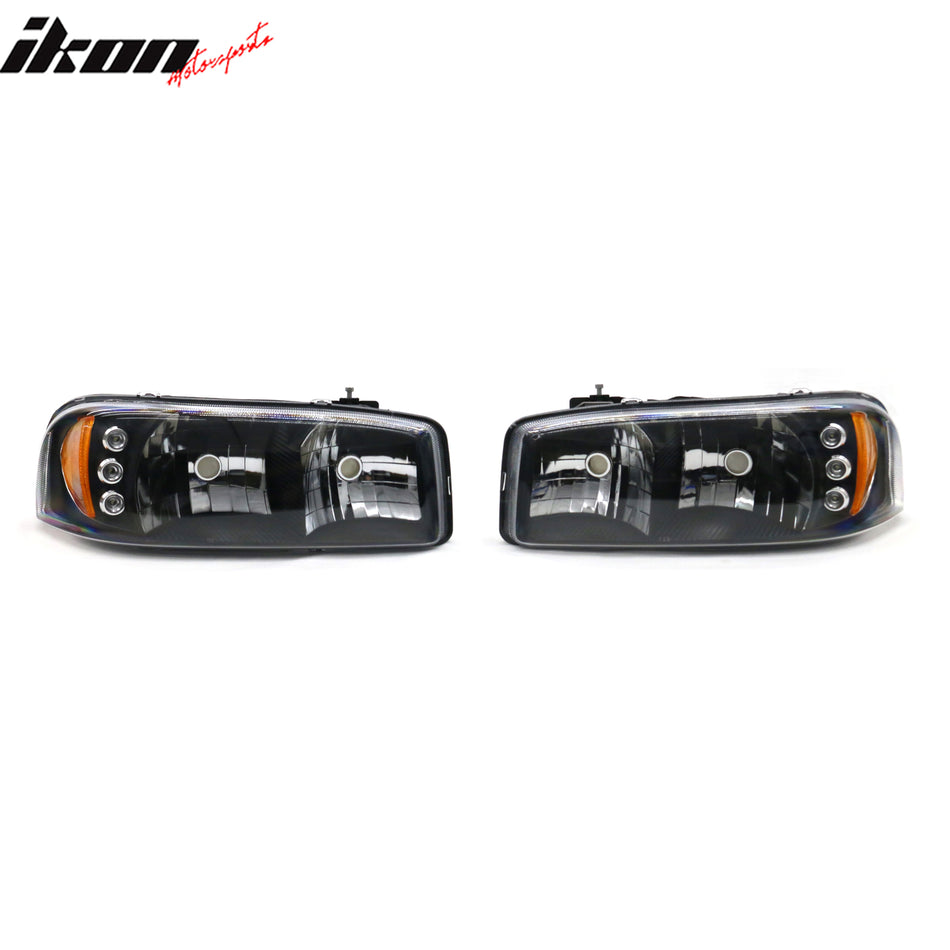 1999-2006 GMC Sierra/2000-2006 Yukon 1500 2500 Front Headlights Lamp