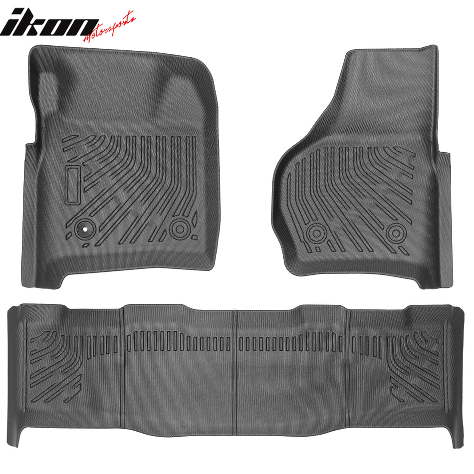 1999–2007 F-250 F-350 F-450 Super Duty Crew Cab Anti-Slip Floor Mats Carpets TPE