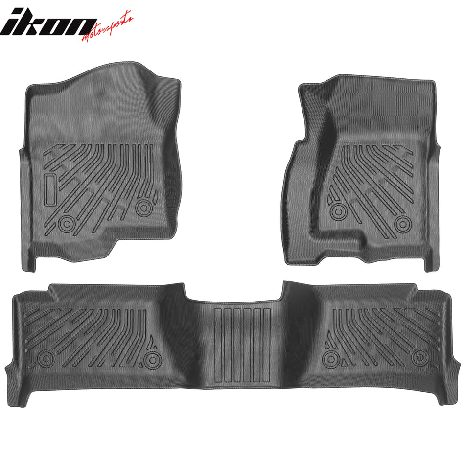 1999-2007 Silverado Sierra 1500 2500 Crew Cab Anti-Slip Floor Mats Carpets TPE