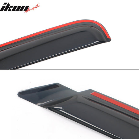 1999 - 2007 Silverado Sierra Standard Cab Smoke Window Visors AcrylicIkon Motorsports