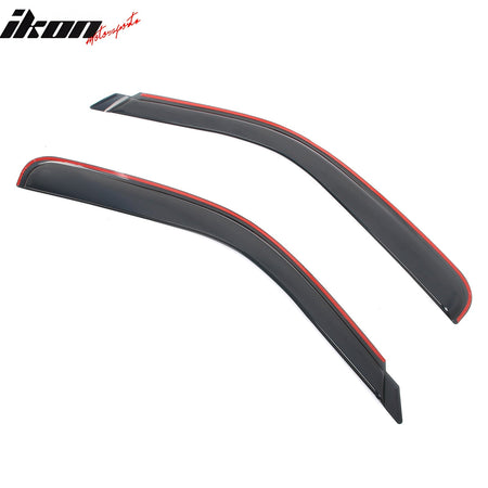 1999 - 2007 Silverado Sierra Standard Cab Smoke Window Visors AcrylicIkon Motorsports