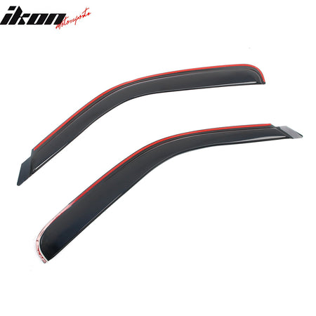 1999 - 2007 Silverado Sierra Standard Cab Smoke Window Visors AcrylicIkon Motorsports