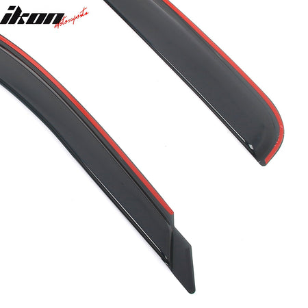 1999 - 2007 Silverado Sierra Standard Cab Smoke Window Visors AcrylicIkon Motorsports