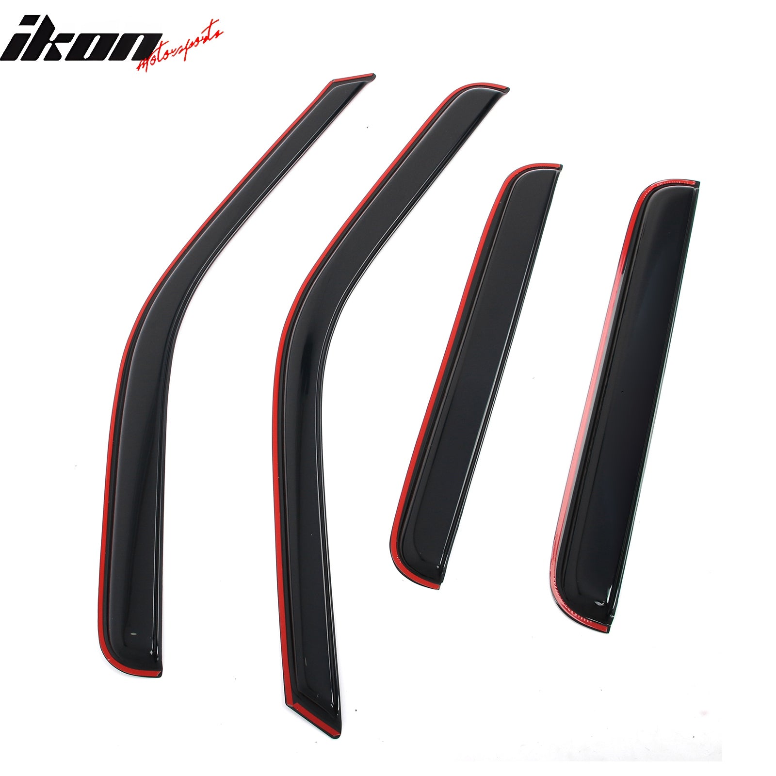 Fits 99-16 Ford F250 F350 F450 F550 Super Duty Crew Cab Window Visors In-Channel