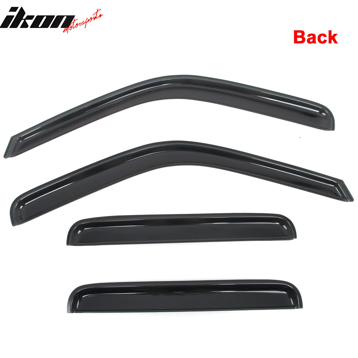 Fits 99-16 Ford F250 F350 F450 F550 Super Duty Crew Cab Window Visors In-Channel