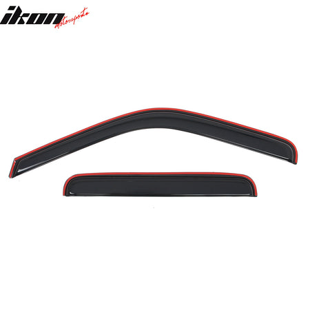 Fits 99-16 Ford F250 F350 F450 F550 Super Duty Crew Cab Window Visors In-Channel