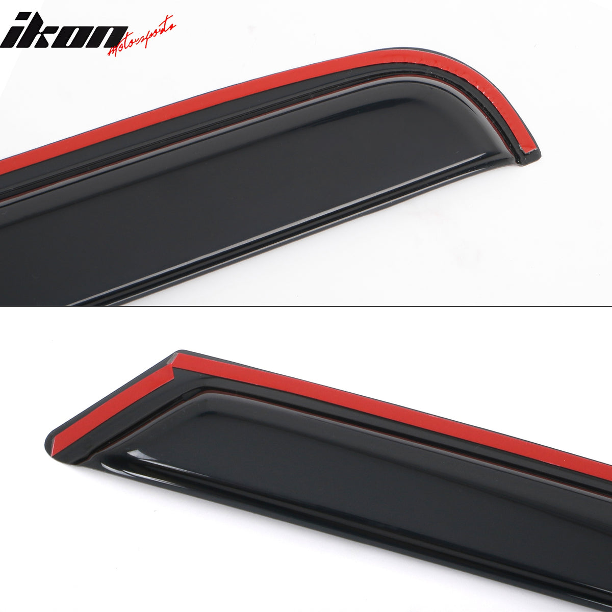 Fits 99-16 Ford F250 F350 F450 F550 Super Duty Crew Cab Window Visors In-Channel