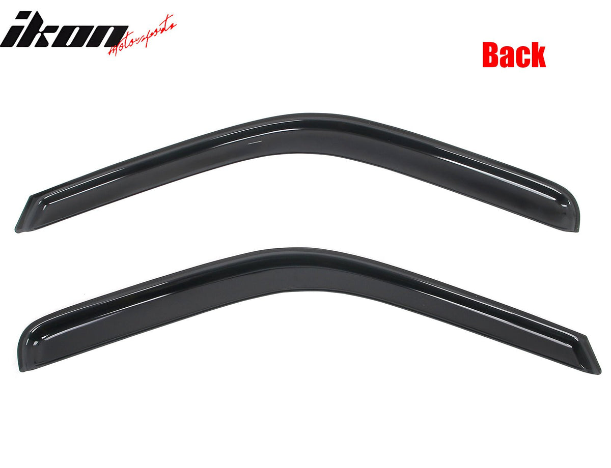 Fits 99-16 Ford F250-F550 Superduty Standard Cab Window Visors In-Channel Guard