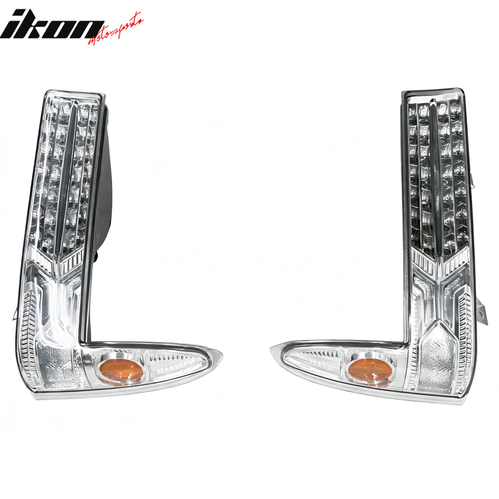 Fits 99-04 Ford F250/F350 Superduty Front Bumper LED Parking Lights Clear Lens