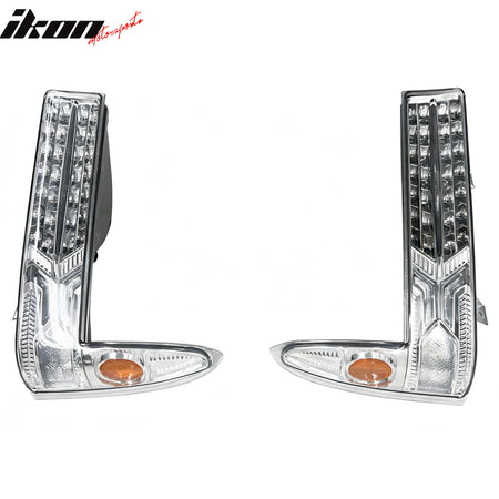 Fits 99-04 Ford F250/F350 Superduty Front Bumper LED Parking Lights Clear Lens