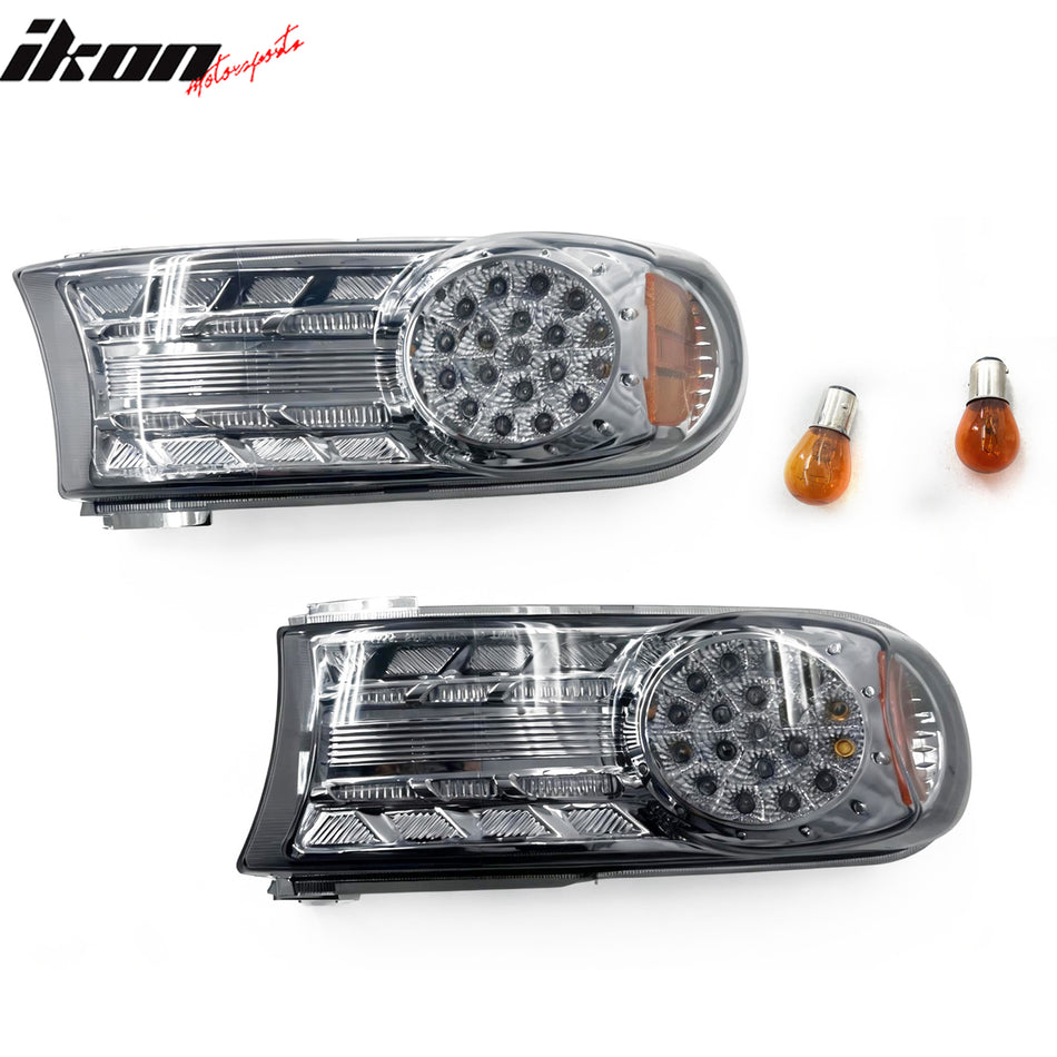 2007-2014 Toyota FJ Cruiser Black Smoke LED Look Parking Lights Pair