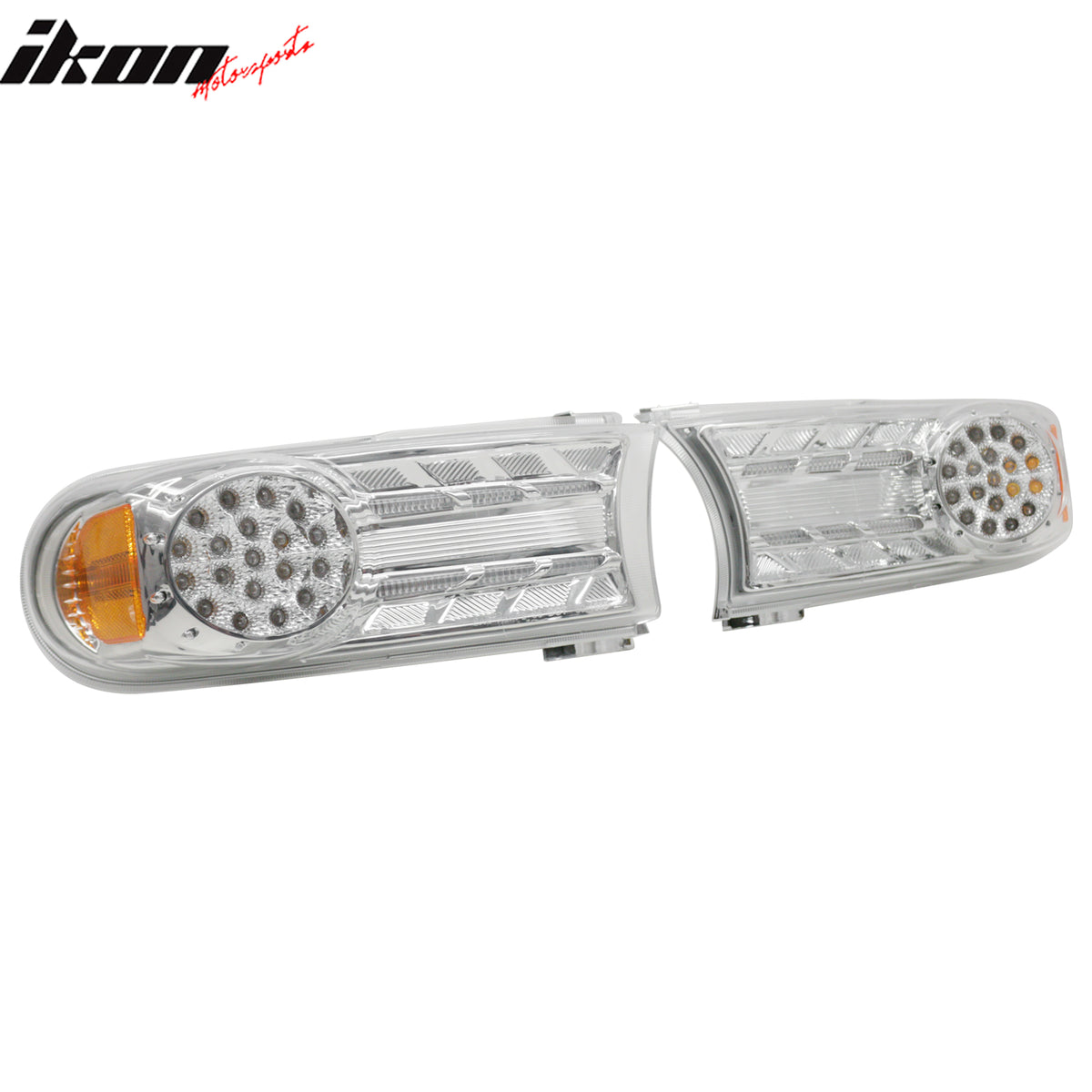 Clearance! For 07-14 Fj Cruiser Chrome Clear LED Left Right Front Light Lamps