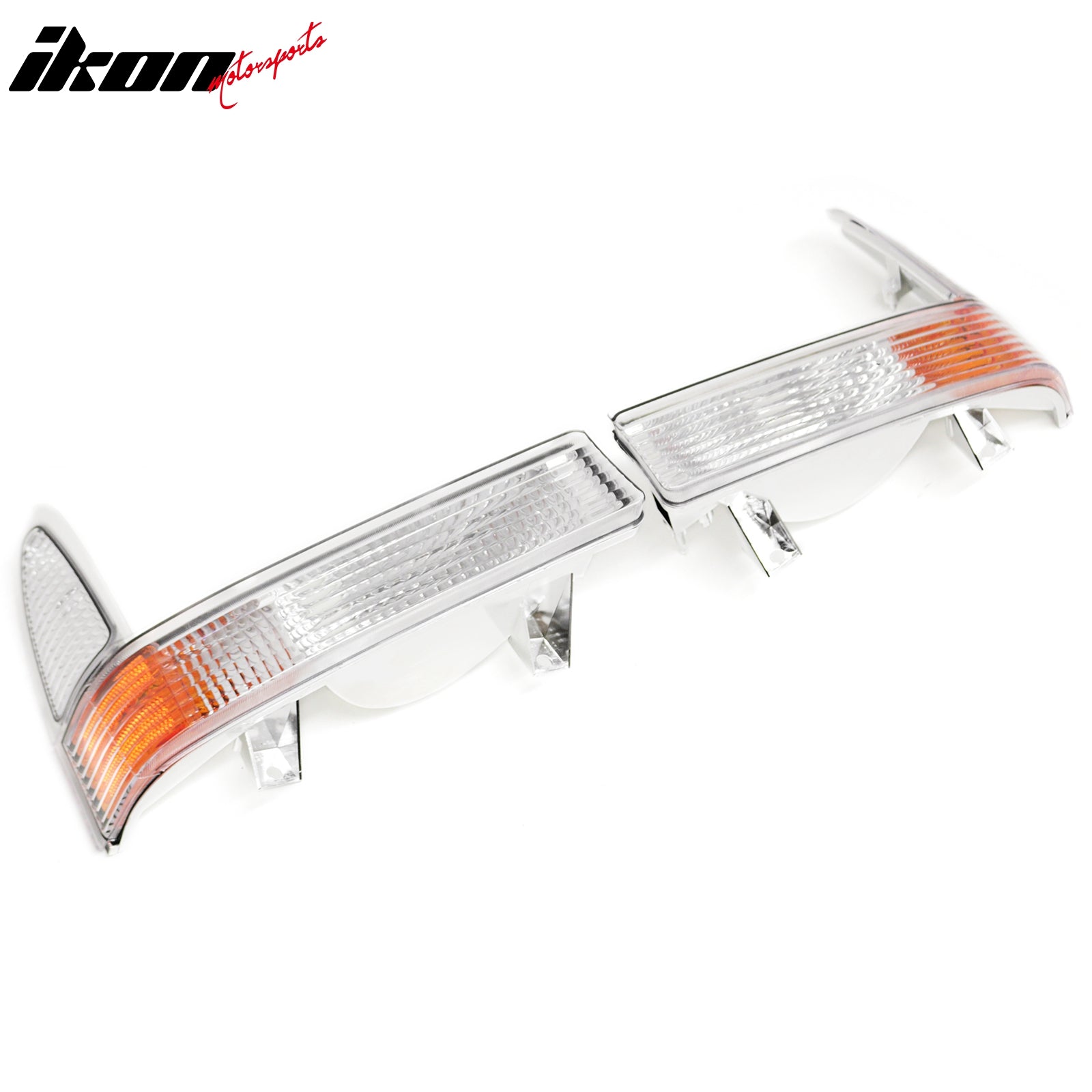 Fits 01-04 Ford Excursion Front Bumper Turn Signal Parking Lights Amber Lens