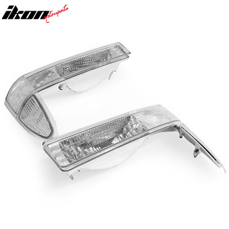 Fits 99-04 Ford F-250/F-350 Super Duty Front Bumper Turn Signal Parking Lights