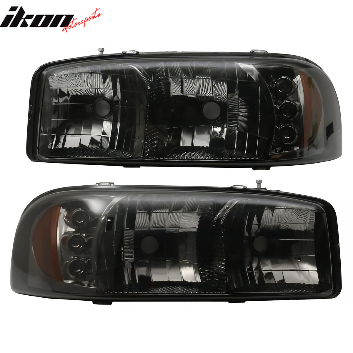 Clearance! Fits 99-06 GMC Sierra 00-06 Yukon XL Denali 2PCS Crystal Headlights