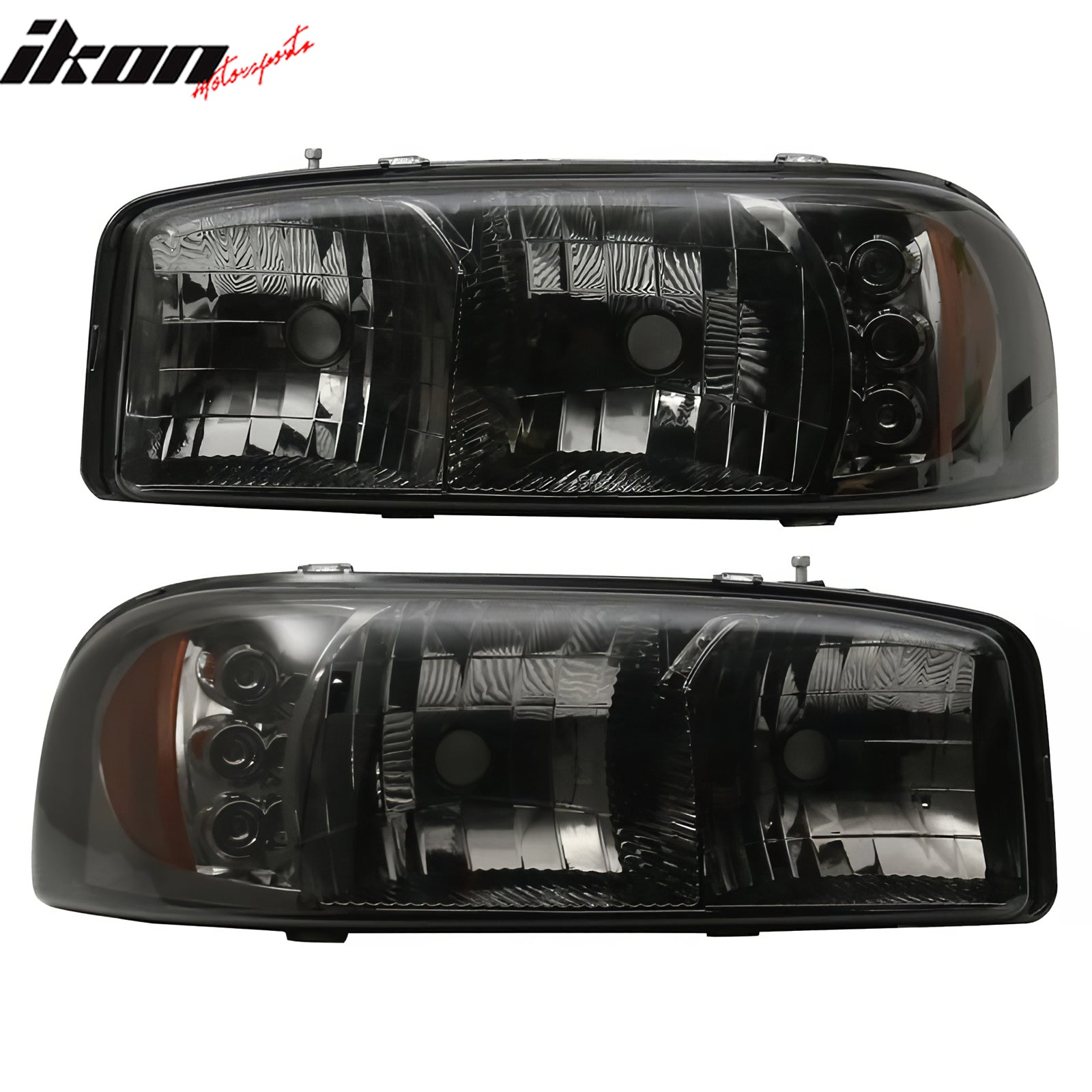 Clearance! Fits 99-06 GMC Sierra 00-06 Yukon XL Denali 2PCS Crystal Headlights