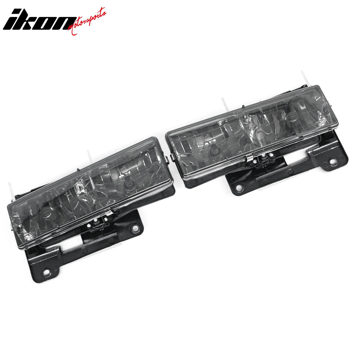Fits 88-99 Chevrolet/GMC C/K 1500/2500/3500 Blazer Front Headlights W/Smoke Lens