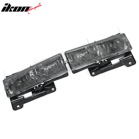 Fits 88-99 Chevrolet/GMC C/K 1500/2500/3500 Blazer Front Headlights W/Smoke Lens