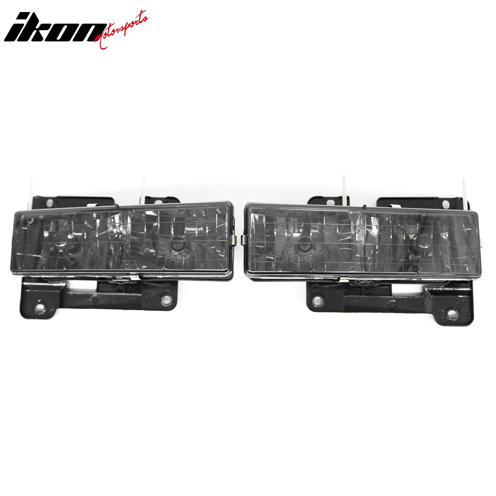 Fits 88-99 Chevrolet/GMC C/K 1500/2500/3500 Blazer Front Headlights W/Smoke Lens