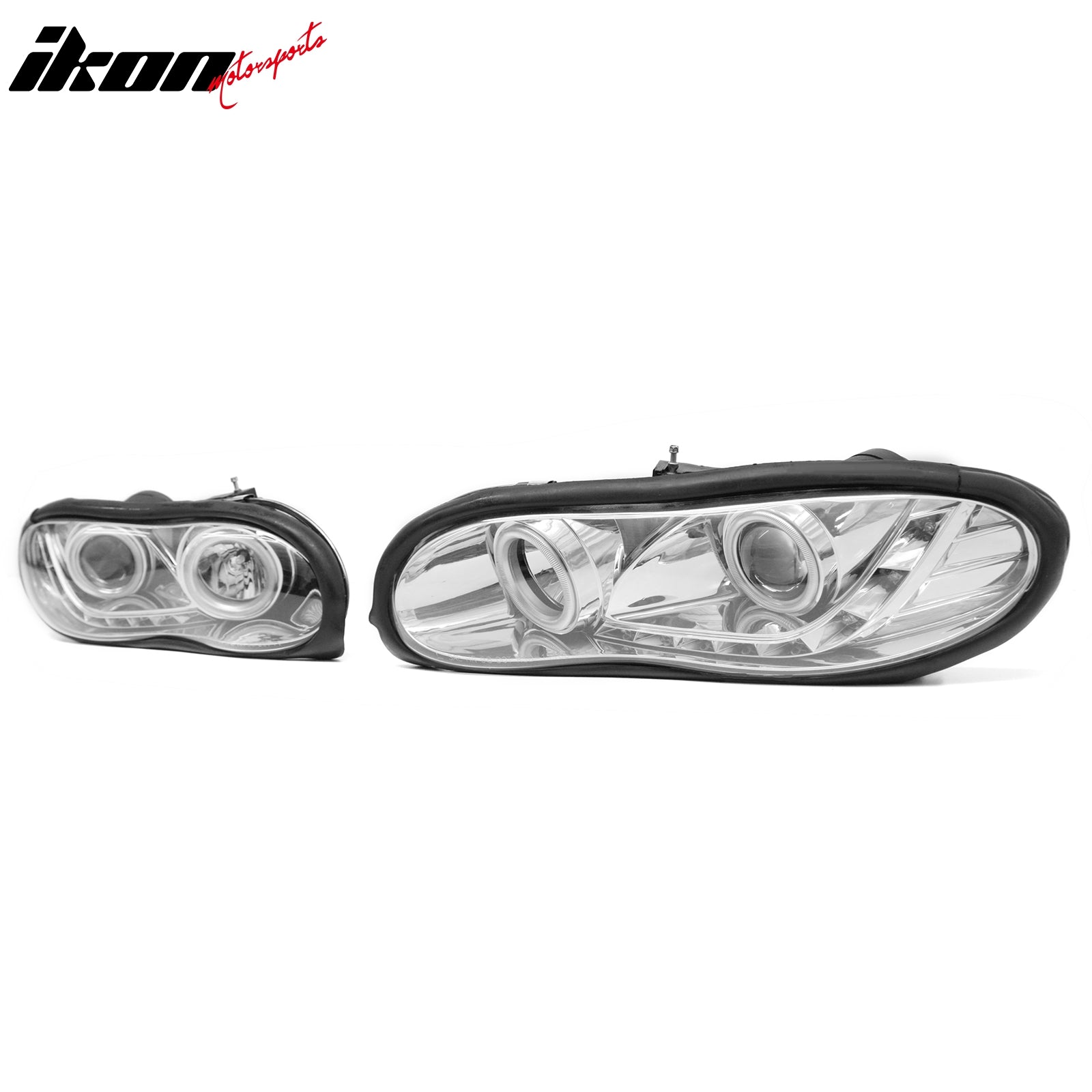 Fits 98-02 Chevrolet Camaro R8 Style Front Headlights Headlamps W/Clear Lens
