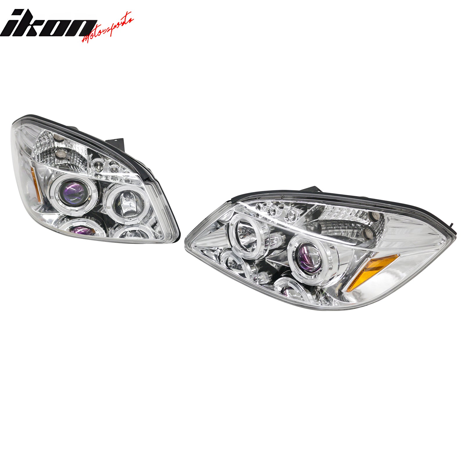 Fits 05-10 Chevy Cobalt 07-09 Pontiac G5 Projector Head Lights w/ Parking LED