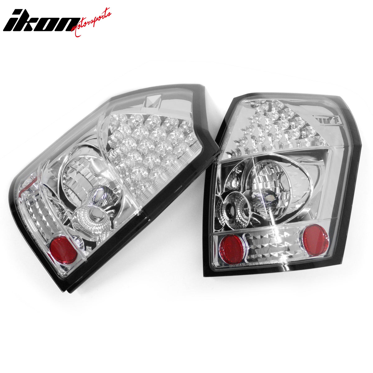 Fits 05-08 Dodge Magnum Left Right RH LH Tail Lights Rear Brake Lamps Set Chrome