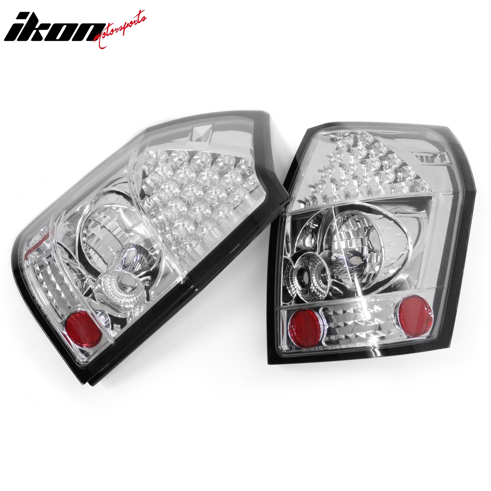 Fits 05-08 Dodge Magnum Left Right RH LH Tail Lights Rear Brake Lamps Set Chrome