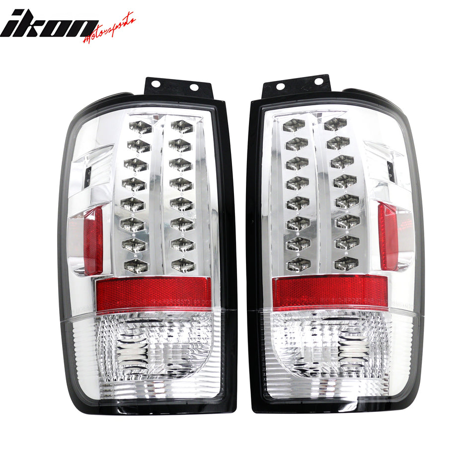 Clearance! Tail Lights Brake Lamps for Ford Expedition 1997-2002 Clear Lens LED Pair