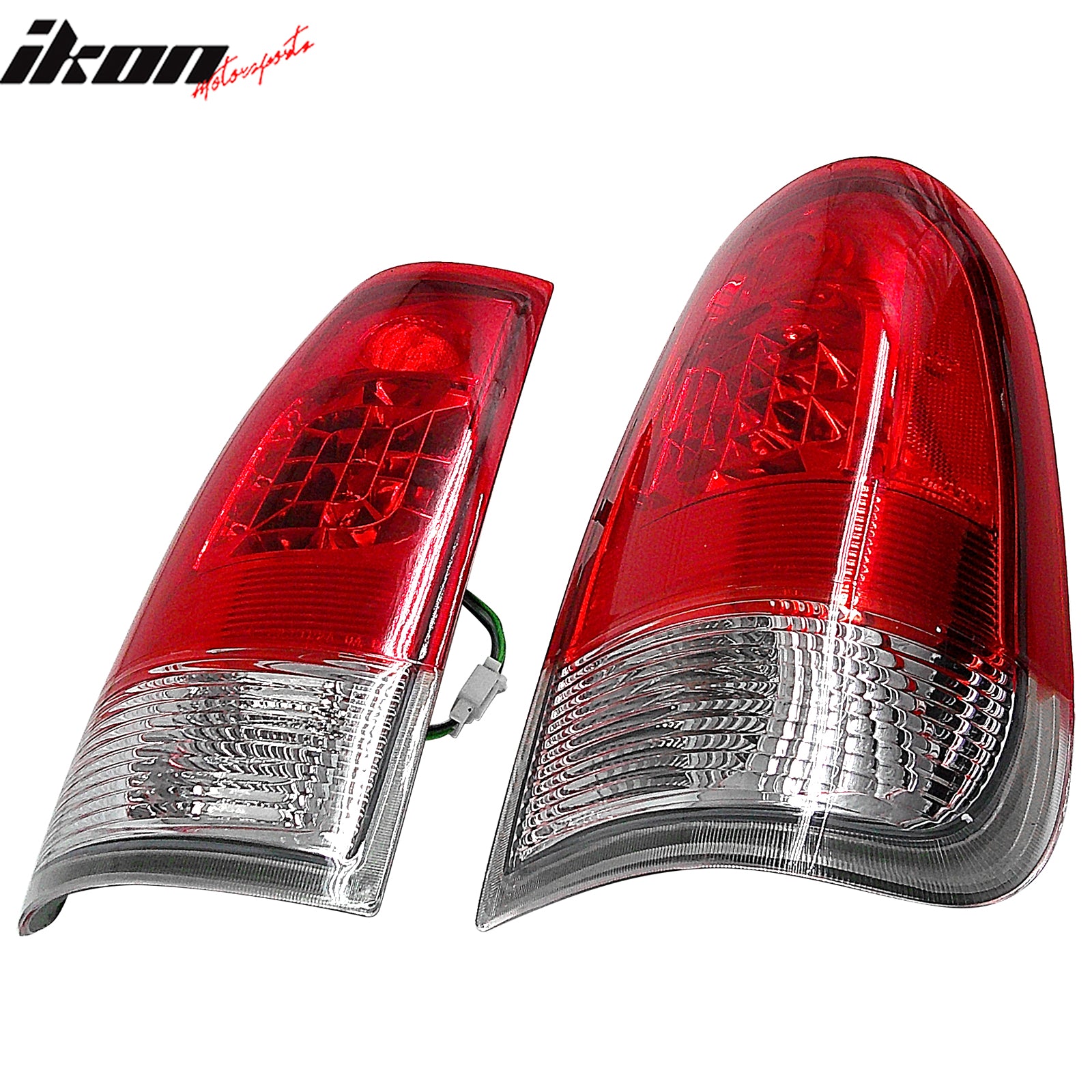 Fits 97-03 Ford F-150 F150 Left Right Tail Lights Rear Brake Lamps Clear Red Len