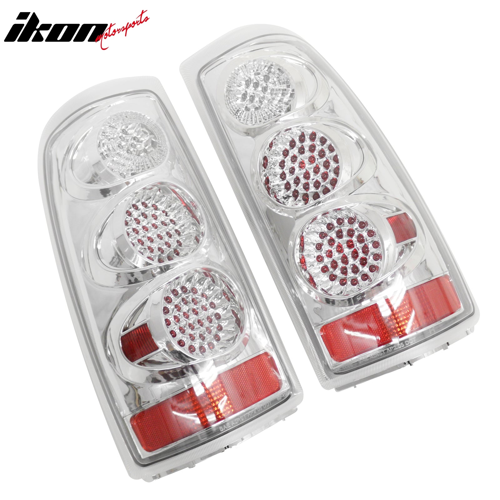 Fits 99-06 Chevrolet Silverado GMC Sierra Tail Lights Rear Brake Lamp Clear Lens