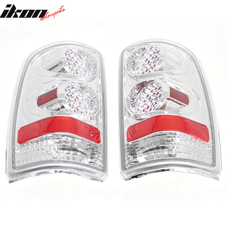 Fits 00-06 Chevrolet Suburban Yukon Tahoe Tail Lights Rear Brake Lamp Clear Lens