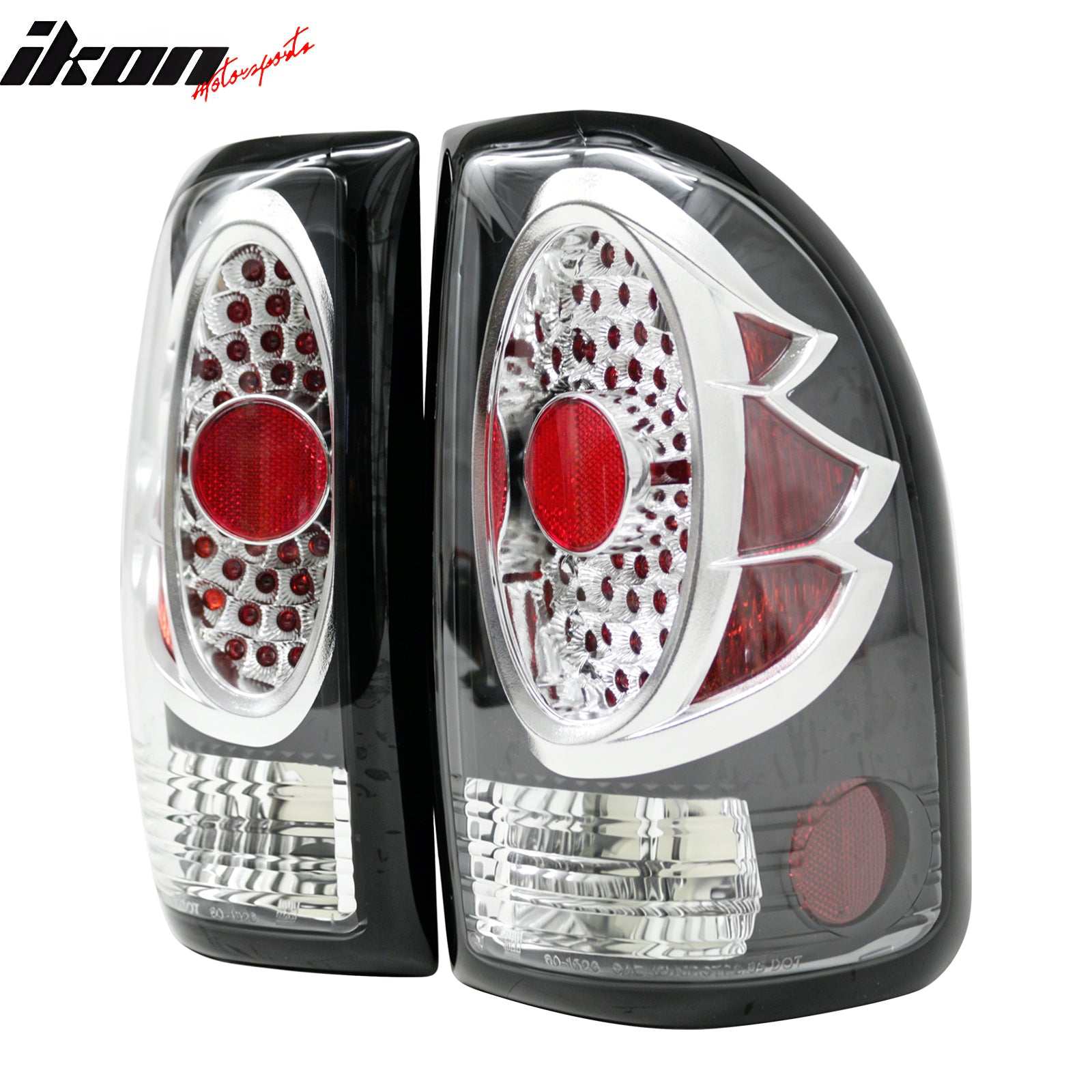 Fits 97-04 Dodge Dakota Left Right RH LH Tail Lights Rear Brake Lamps Clear Lens