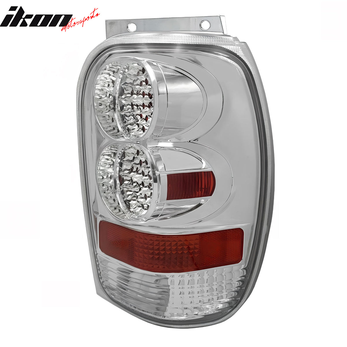 Fits 98-01 Explorer Chrome Clear Lens LED Parking Tail Lights Rear Brake Lamps