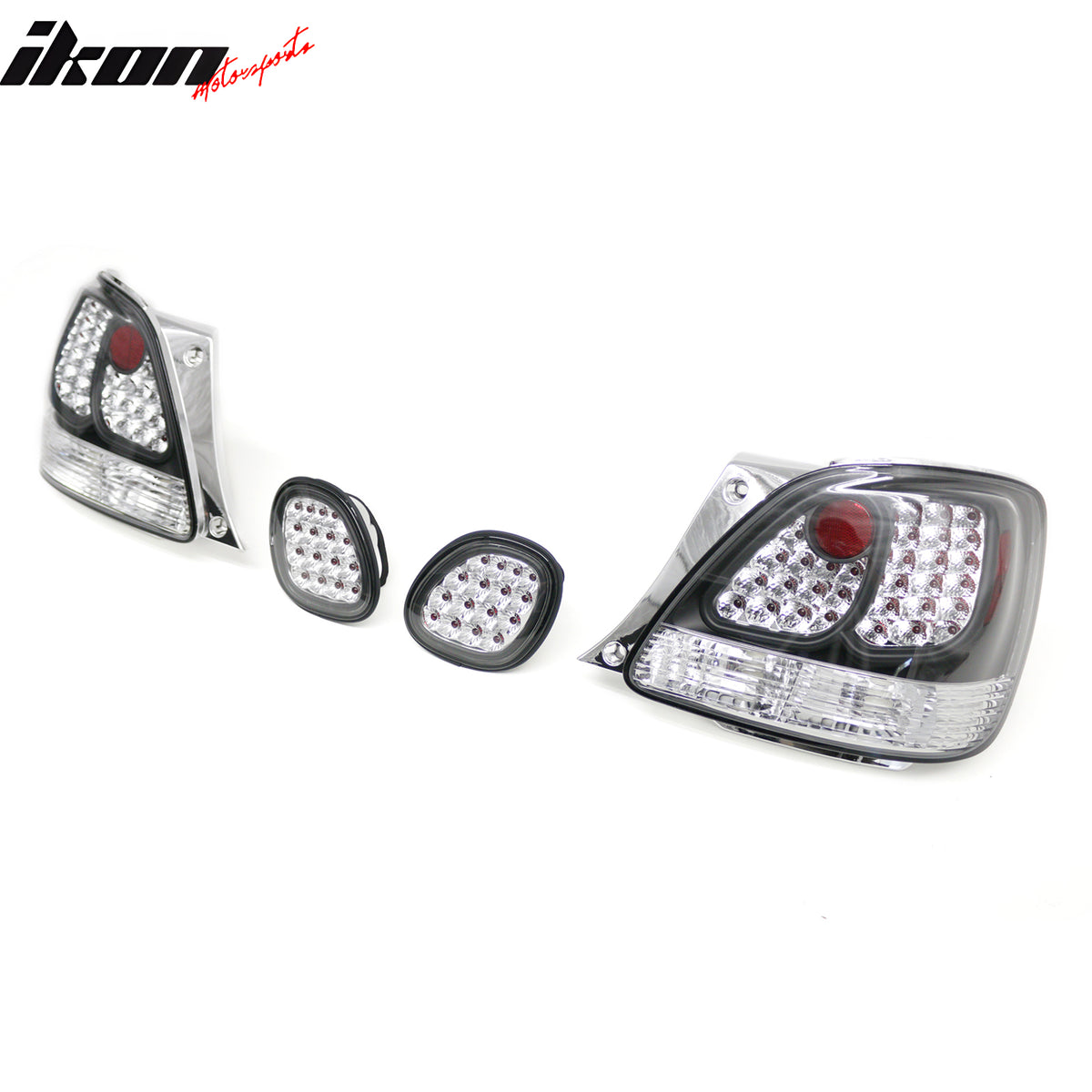 Fits 98-05 Lexus GS300/GS400/GS430 RH LH Tail Lights Rear Brake Lamps Clear Lens