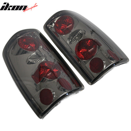Fits 00-06 GMC Yukon XL 1500/2500 Tail Lights Rear Brake Lamps Smoke Housing