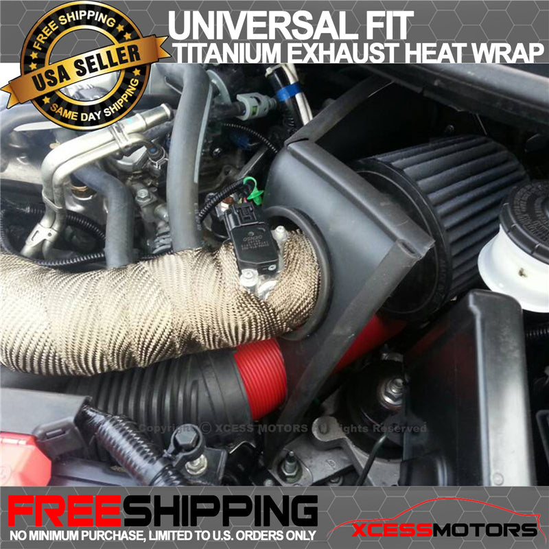 2X1 16X50 Feet Exhaust Wrap Header Turbo Manifold Downpipe Racing Intake Heat