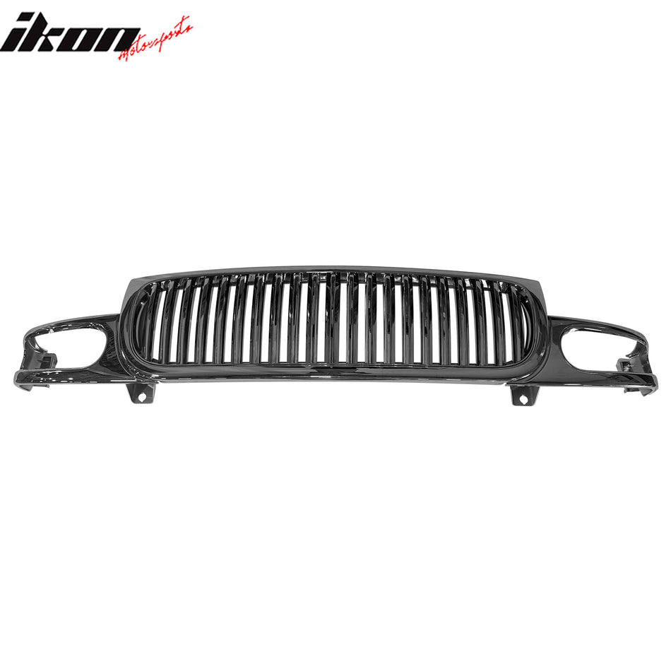 2000-2006 GMC Yukon Vertical Style Front Bumper Grille Chrome ABS