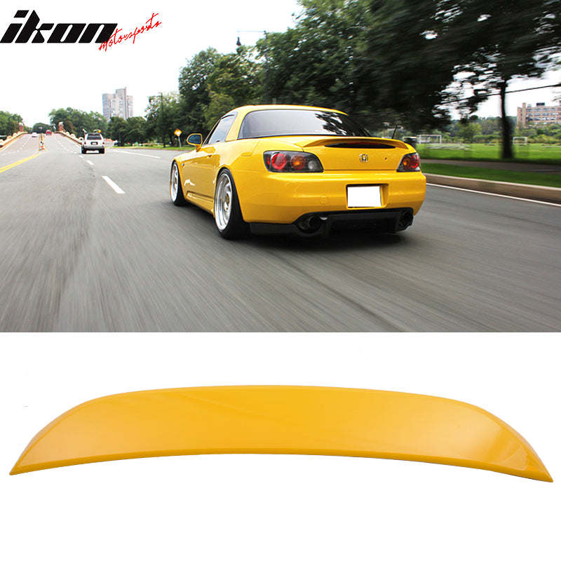 2000-2009 Honda S2000 AP1 OE Style Painted #Y52P Yellow Trunk Spoiler