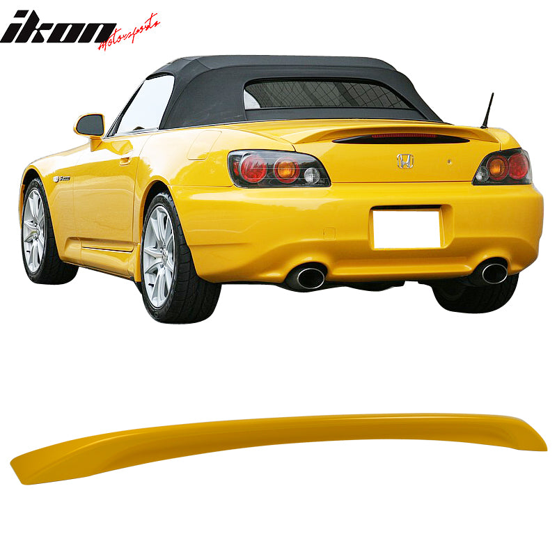 2000-2009 Honda S2000 AP1 OE Style Painted #Y65P Yellow Trunk Spoiler