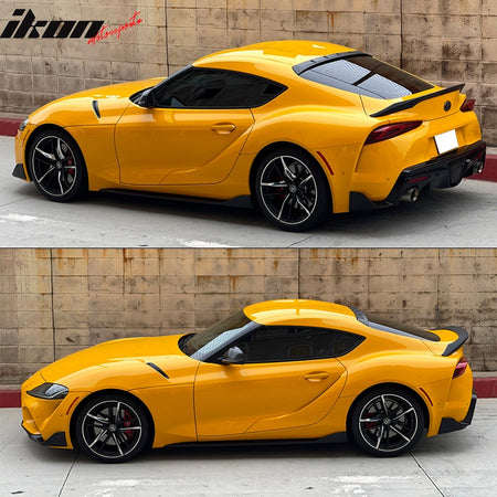 Fits 20-25 Toyota GR Supra 5th MK5 TRD Trunk Spoiler + V2 Roof Spoiler Unpainted