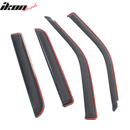 Fits 01-03 Ford F-150 Crew Cab 02-03 Lincoln Blackwood Window Visors In Channel