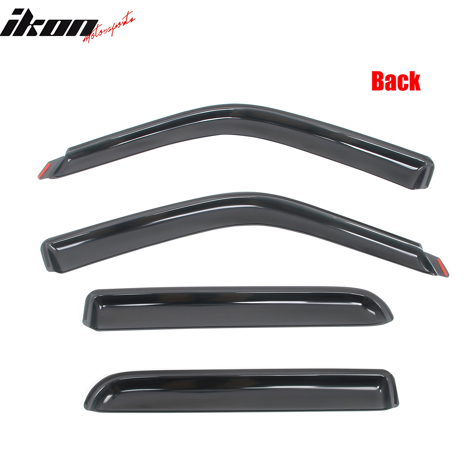 Fits 01-03 Ford F-150 Crew Cab 02-03 Lincoln Blackwood Window Visors In Channel