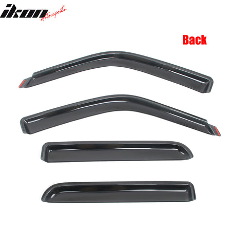 Fits 01-03 Ford F-150 Crew Cab 02-03 Lincoln Blackwood Window Visors In Channel