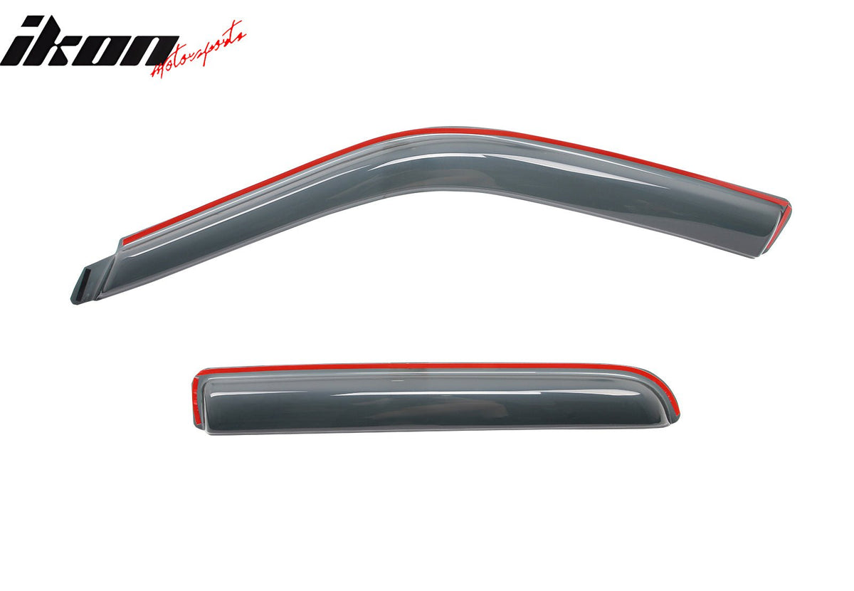 Fits 01-03 Ford F-150 Crew Cab 02-03 Lincoln Blackwood Window Visors In Channel